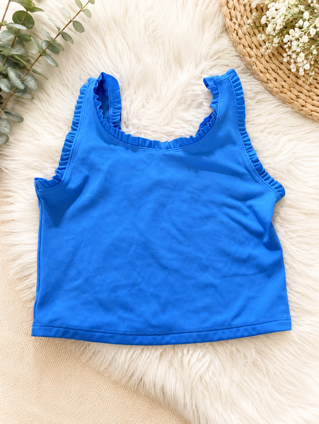Yogalicious Ruffle Trim Active Tank