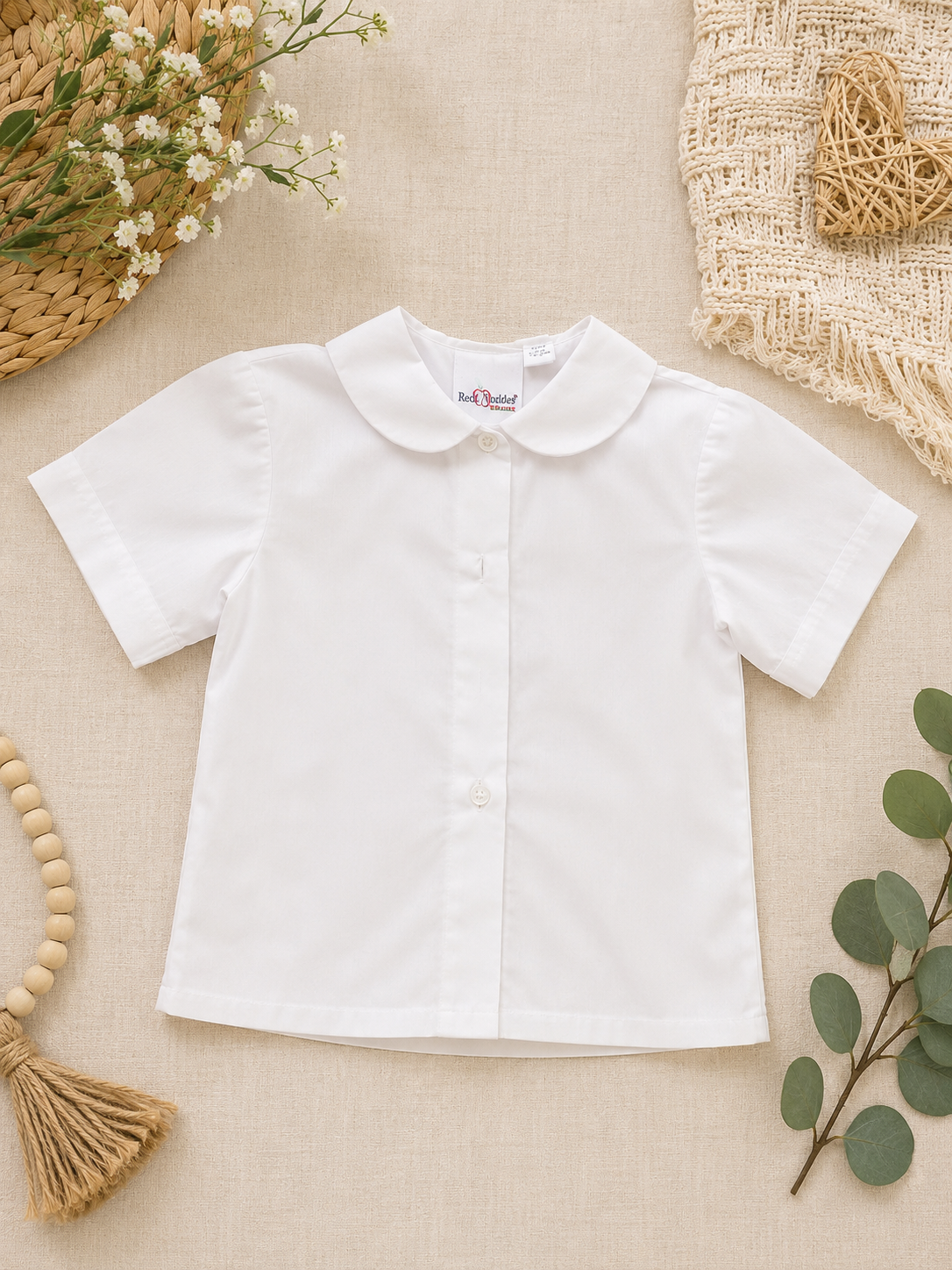 Becky Thatcher Girls Peter Pan Collar School Blouse Size 5