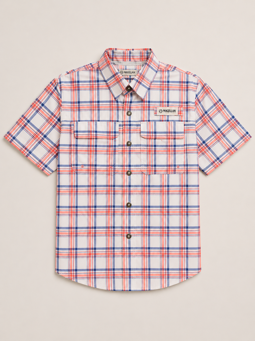 Magellan Outdoors Boys’ short-sleeve fishing shirt NWT Size M