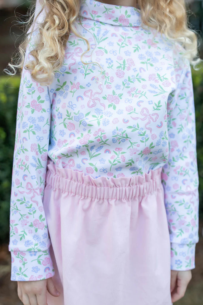 Grace & James Girls Floral Turtleneck Size 12M