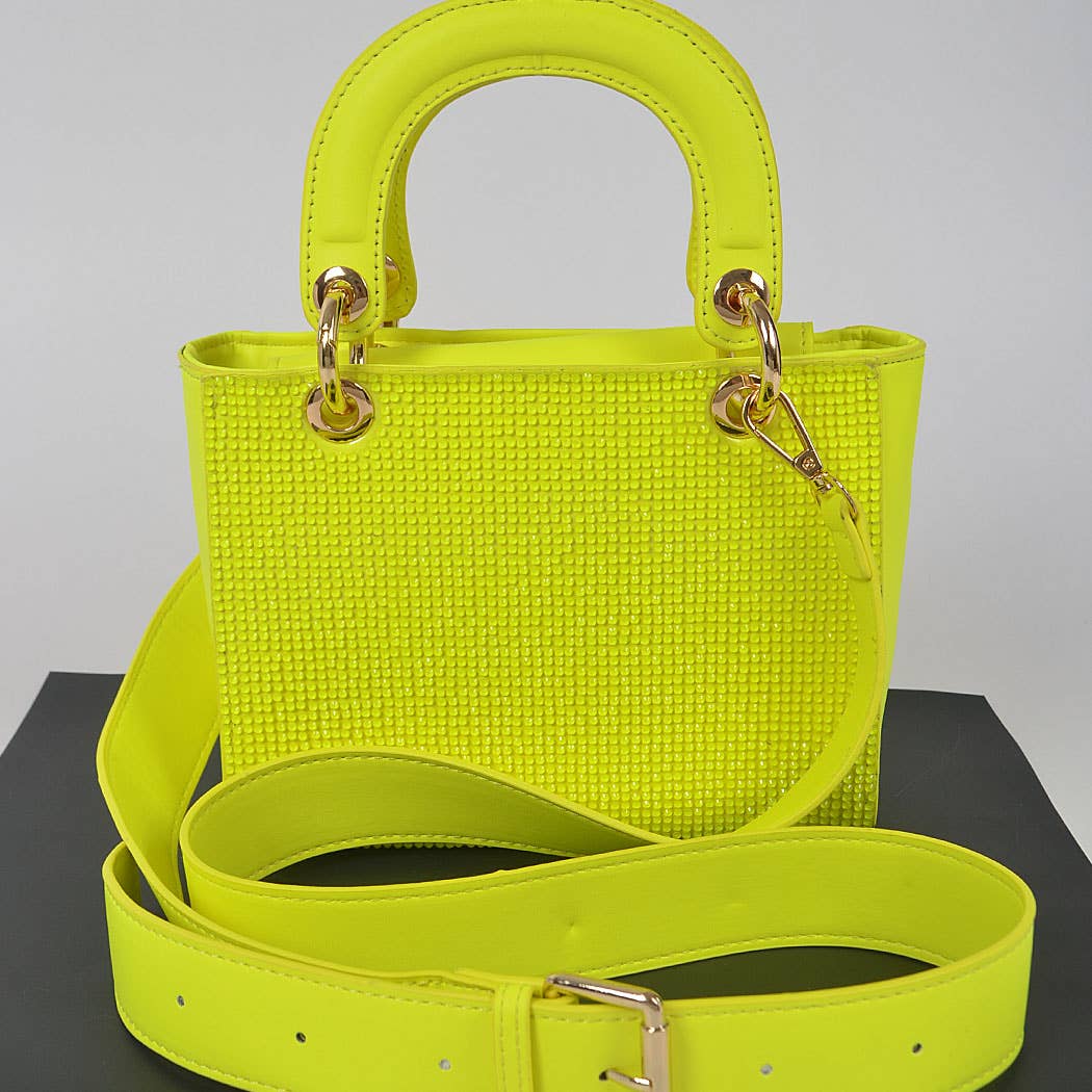Rhinestone Handle Bag