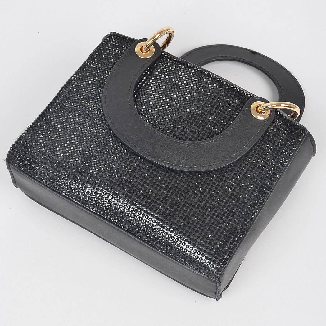 Rhinestone Handle Bag