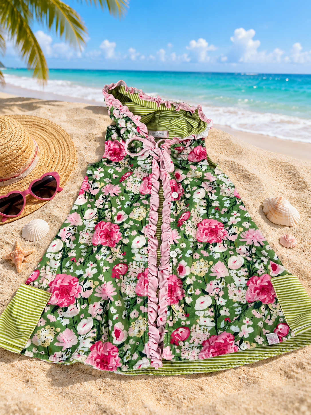 Boutique SweetHoney Clothing Co. Velvet Swim Cover-Up – Girls