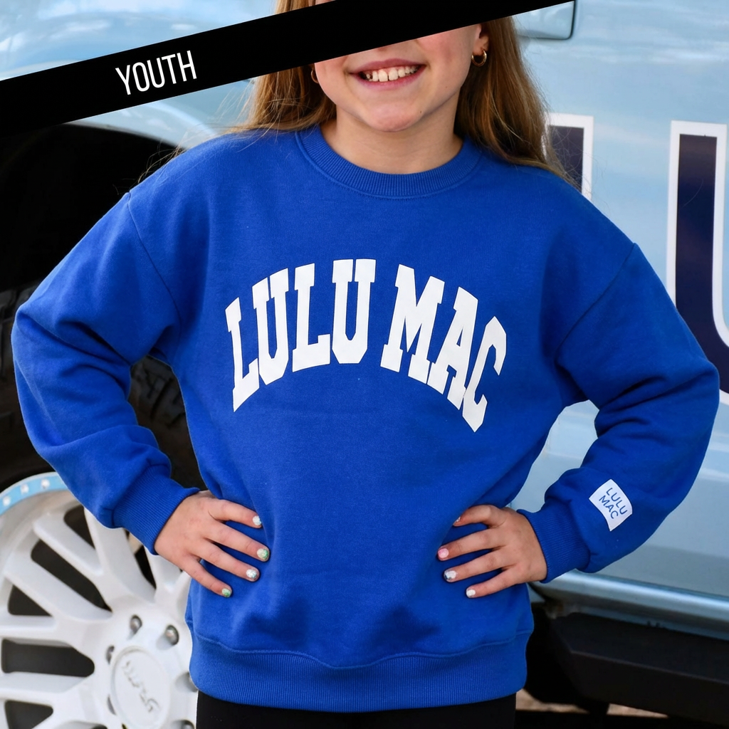LULU MAC KD-SW-1007 ROYAL WITH WHITE PUFF