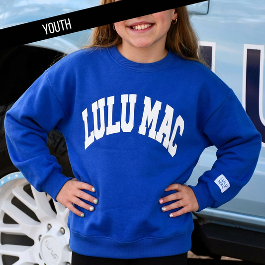 LULU MAC KD-SW-1007 ROYAL WITH WHITE PUFF