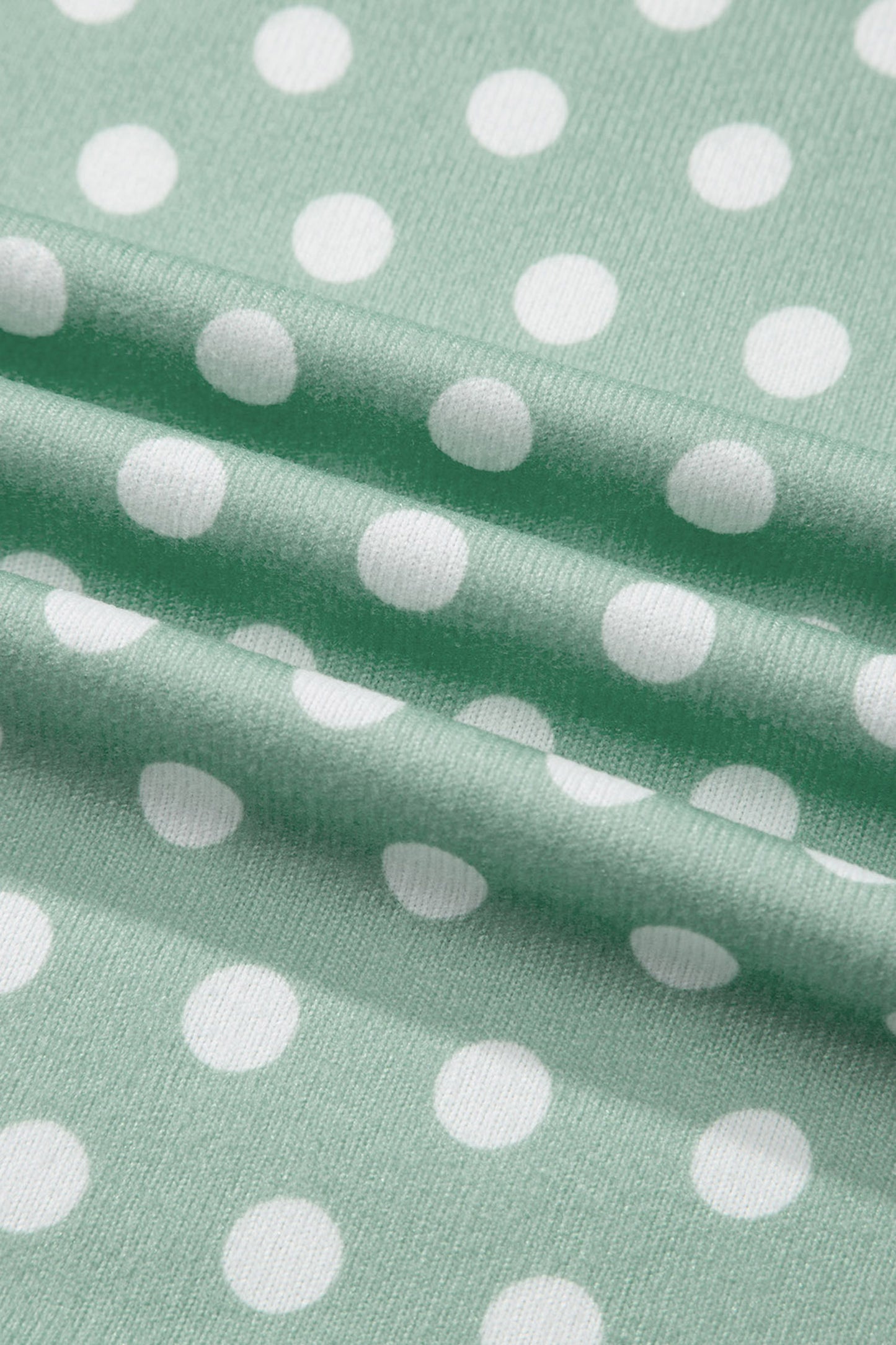 Green Polka Dot Print Short Set