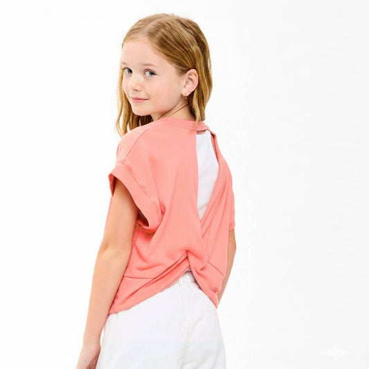 Good Girl Trendy Open Back Fashion Top