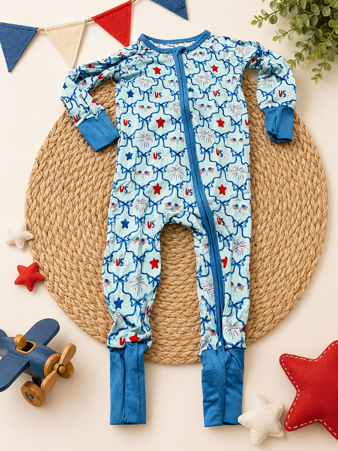 Patriotic Bamboo L/S Pajamas