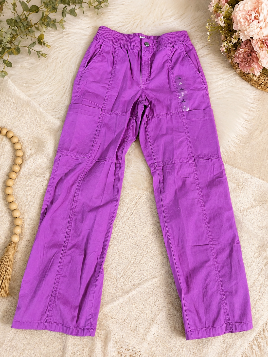 GAP Girls Fuchsia Cargo Pants Size 10 NWT