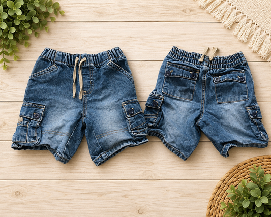 Boys Old Navy Toddler Cargo Denim Shorts Size 3T