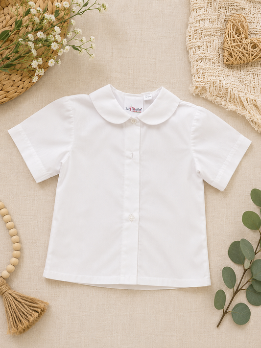 Becky Thatcher Girls Peter Pan Collar School Blouse Size 5