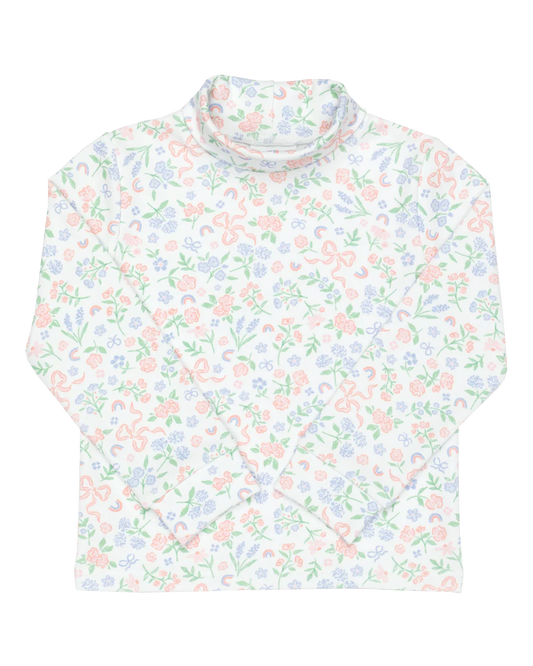 Grace & James Girls Floral Turtleneck Size 12M