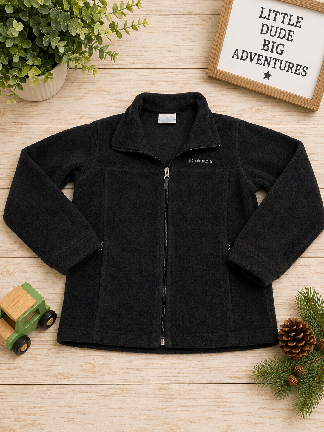 Columbia Boys Full-Zip Fleece Jacket Size S (8)