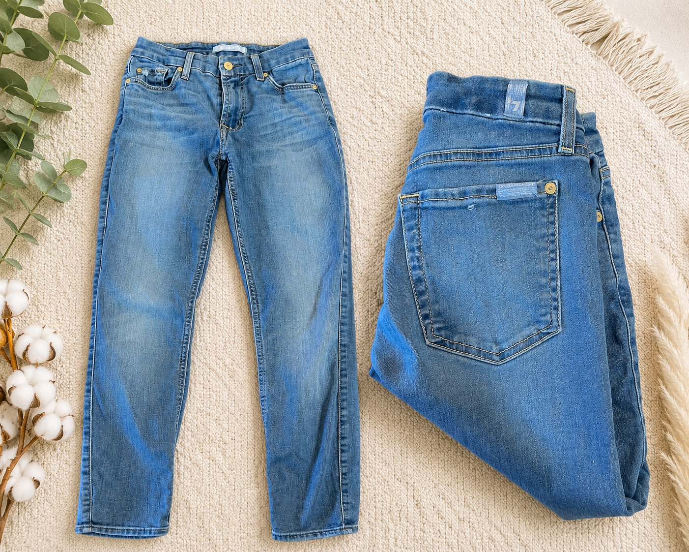 7 For All Mankind girls skinny jeans Size 24