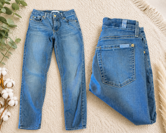 7 For All Mankind girls skinny jeans Size 24