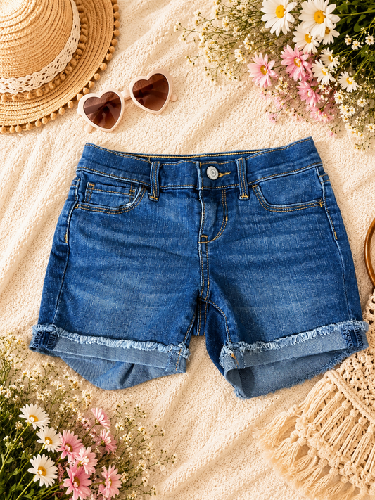 Old Navy Girls Denim Shorts Size 7