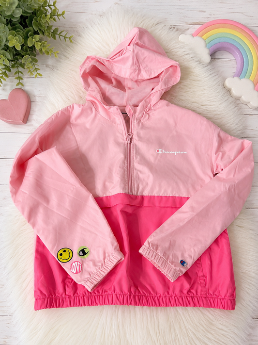 Champion Girls Colorblock Rain Jacket Size M
