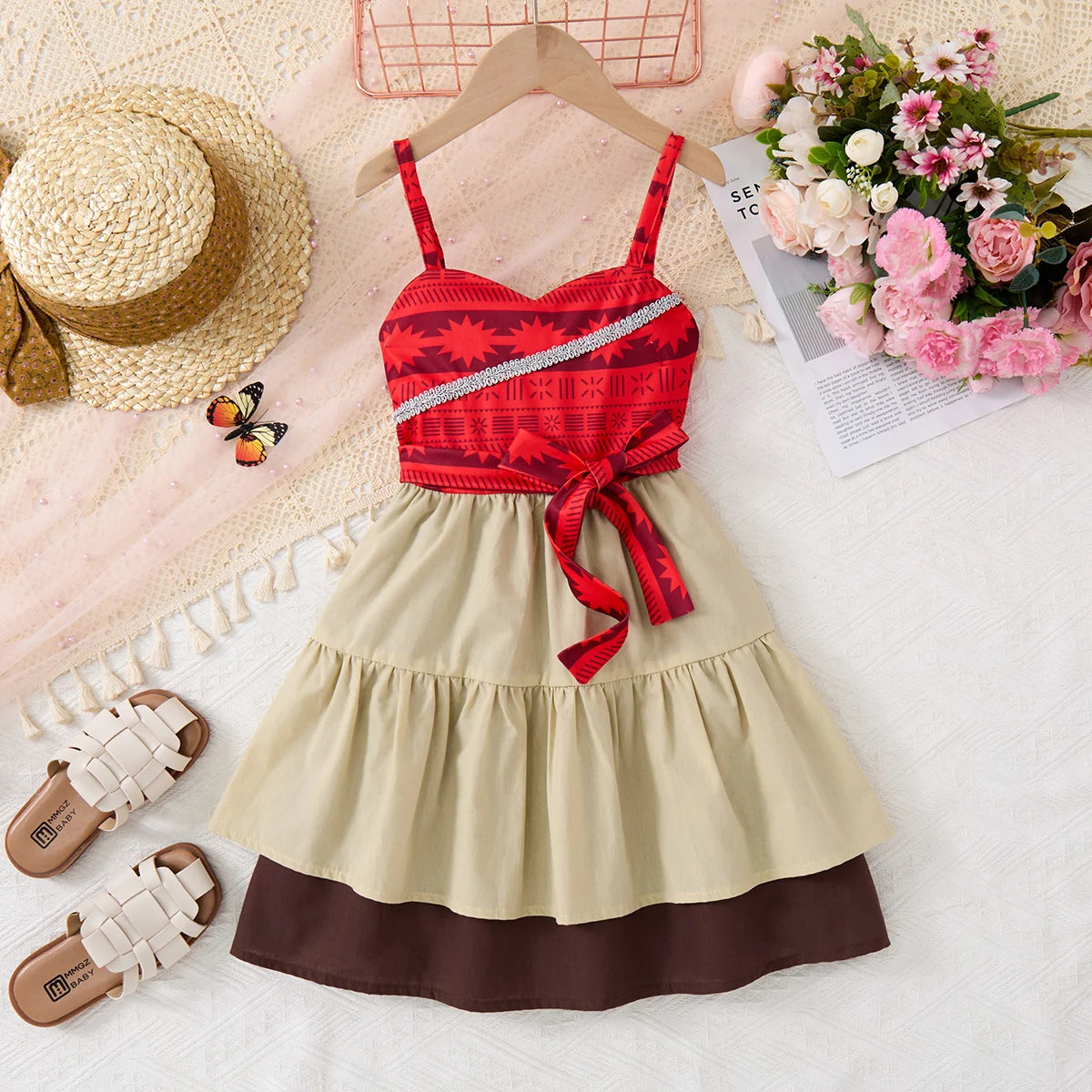 Summer Children's Casual Skirt Princess Costume Moana Girls Dress Princess Cosplay Clothing Girls Carnival Costume Outdoor