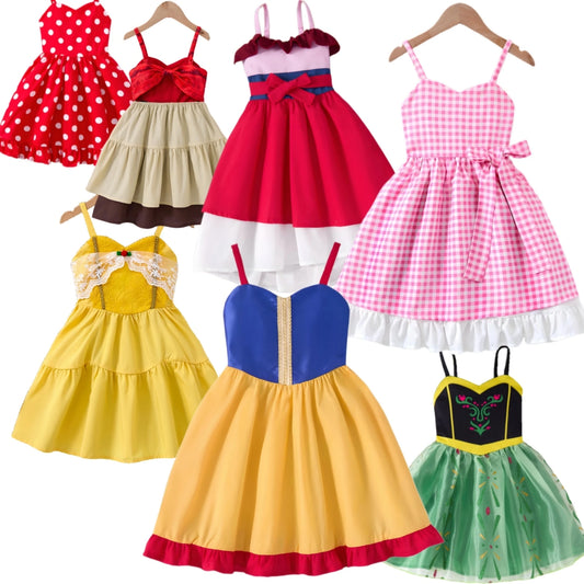 Summer Children's Casual Skirt Princess Costume Moana Girls Dress Princess Cosplay Clothing Girls Carnival Costume Outdoor