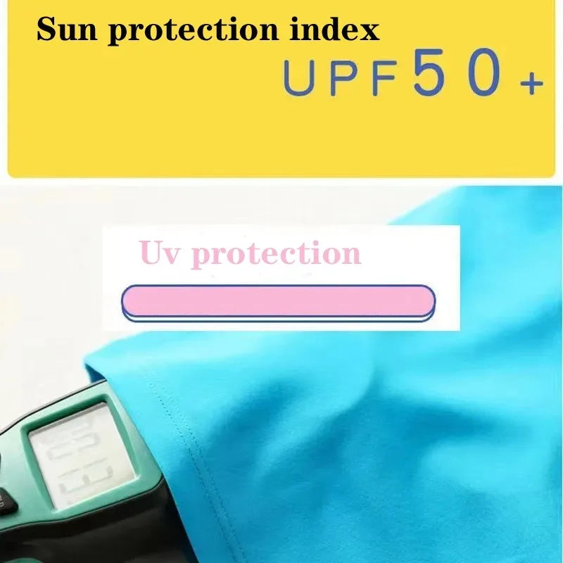 2025 Summer Baby Boys Swimsuit Long Sleeves Two-piece Swimwear for Kids Toddler Cartoon UPF50+ Rash Guards Infant Bathing Suit