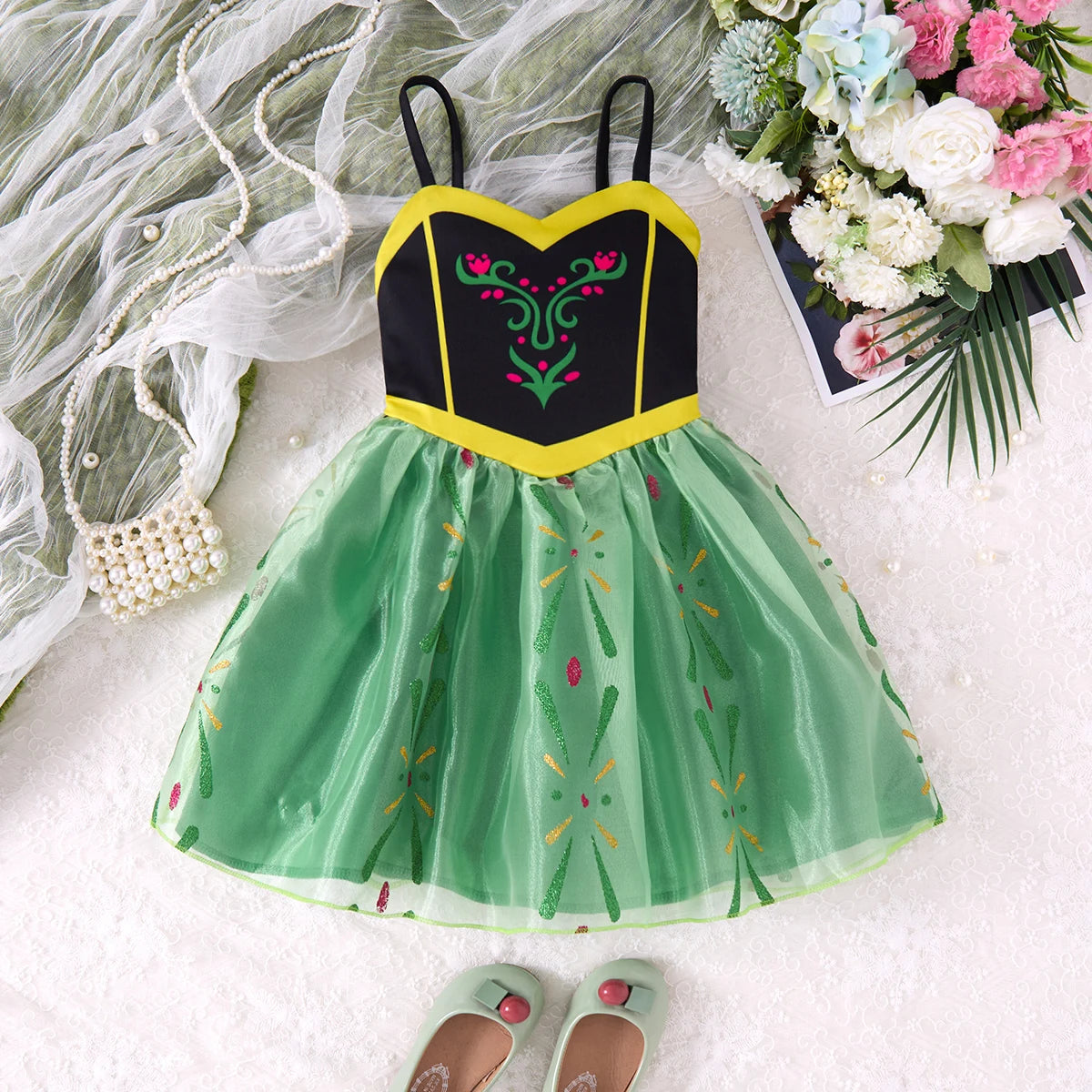 Summer Children's Casual Skirt Princess Costume Moana Girls Dress Princess Cosplay Clothing Girls Carnival Costume Outdoor