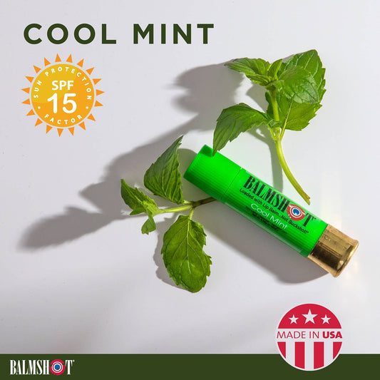 Shotgun Shell Lip Balm | Cool Mint | SPF 15 & Beeswax 
