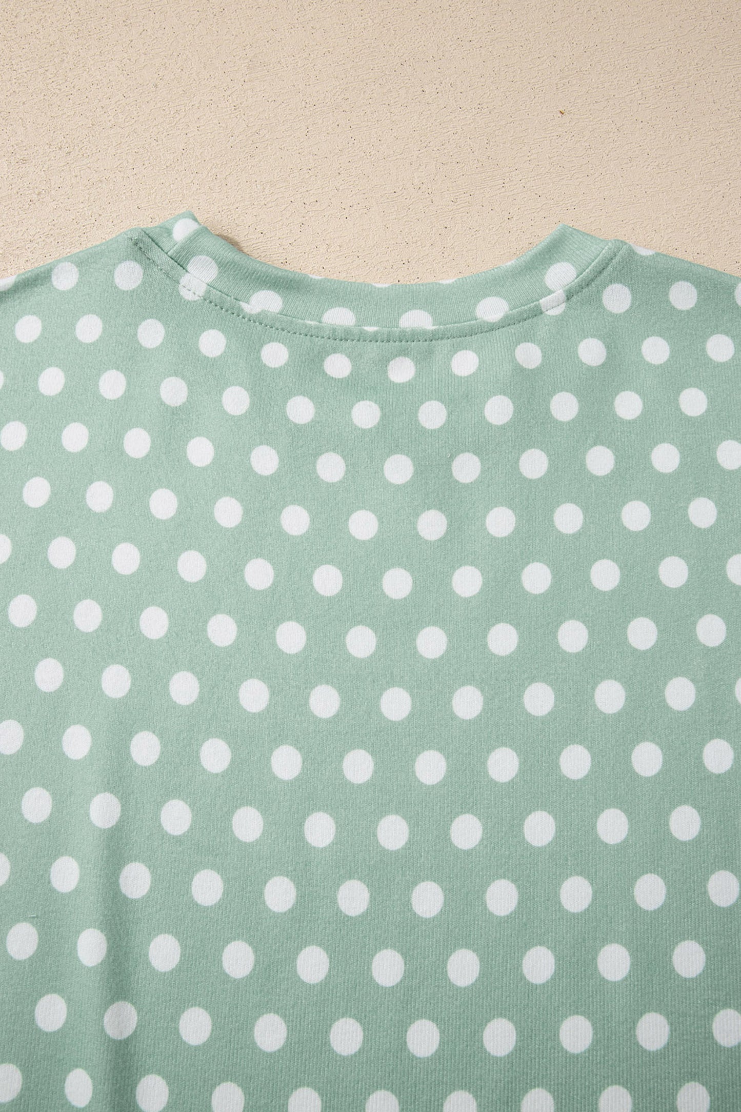 Green Polka Dot Print Short Set