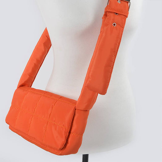 Nylon Padded Crossbody Bag
