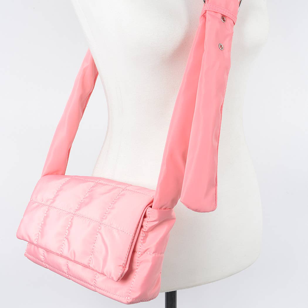 Nylon Padded Crossbody Bag