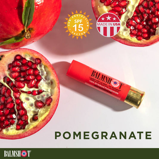 Shotgun Shell Lip Balm | Pomegranate | 100% All-Natural