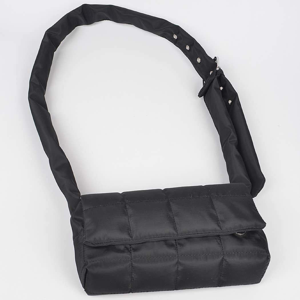 Nylon Padded Crossbody Bag